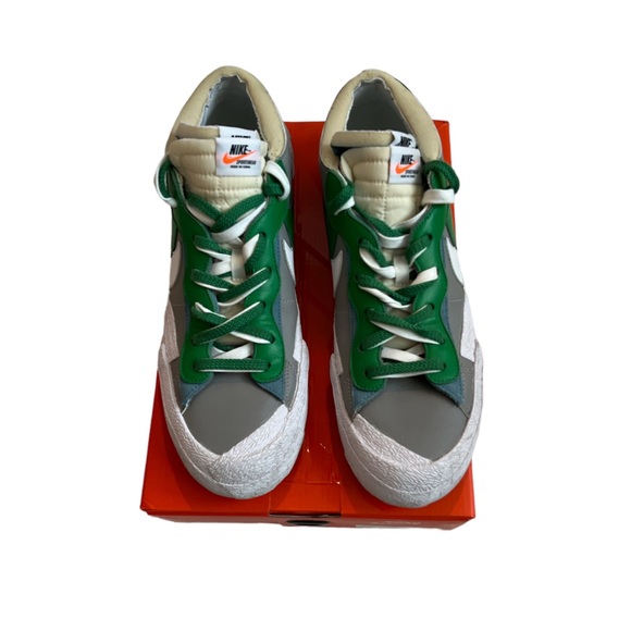 Nike x Sacai Blazer Low in Medium Grey/Classic Green - Picture 7 of 7